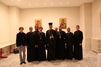 Делегация семинарии посетила греческий собор в Париже