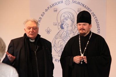Семинарию посетил настоятель собора Парижской Богоматери Семинарию посетил настоятель собора Парижской Богоматери