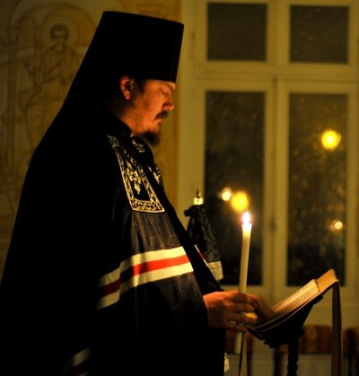 Епископ Нестор совершил в семинарии повечерье с чтением канона преп. Андрея Критского