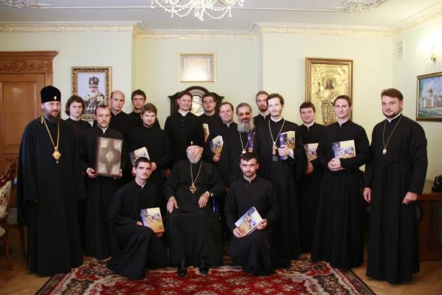 Митрополит Киевский и всея Украины Владимир принял делегацию Парижской православной семинарии