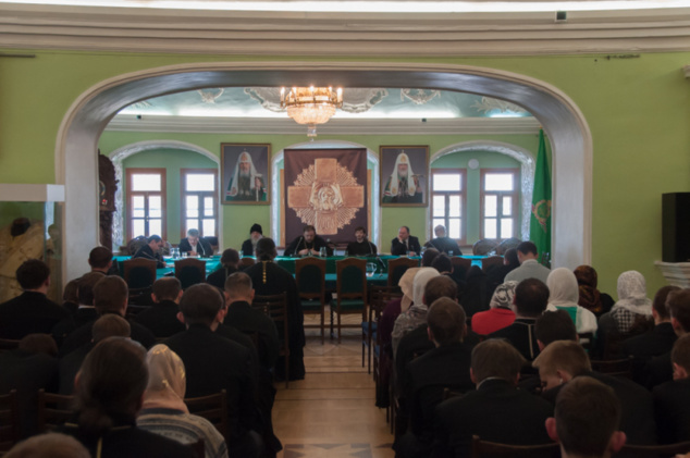 Ректор семинарии выступил с докладом на конференции «Лавра Преподобного Сергия и традиция духовного образования Русской Православной Церкви» Ректор семинарии выступил с докладом на конференции «Лавра Преподобного Сергия и традиция духовного образования Русской Православной Церкви»